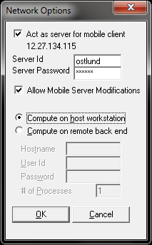 Picture of iPad Server Dialog Box